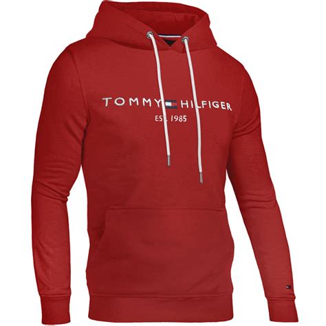 Bluza Tommy Hilfiger Męska Kaptur Czerwona r M ERLI pl