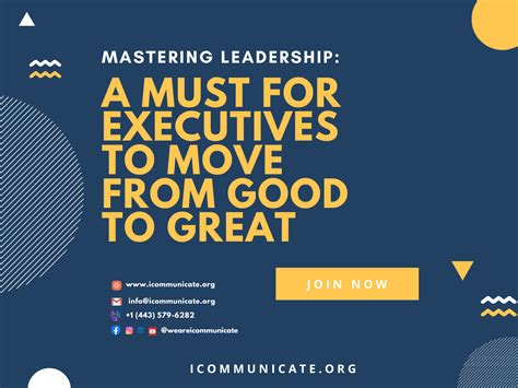 Mastering Leadership A Must For Executives