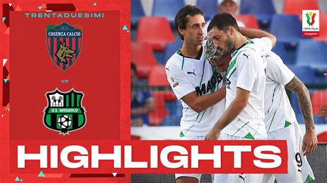 Cosenza Sassuolo Dts Il Sassuolo Dilaga Gol Highlights Coppa