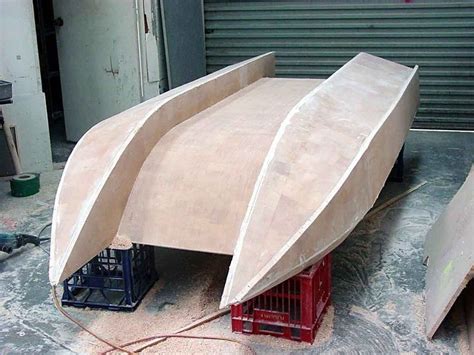 маленький катамаран из пенопласта вариант 2 Boat Building Plywood