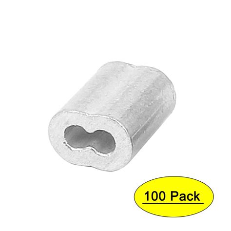 Wire Rope Aluminum Sleeves Clip Fittings Cable Crimps Pcs