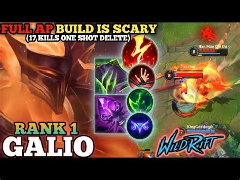 Galio Ap Build Is Scary Brutal One Shot Only Top Global