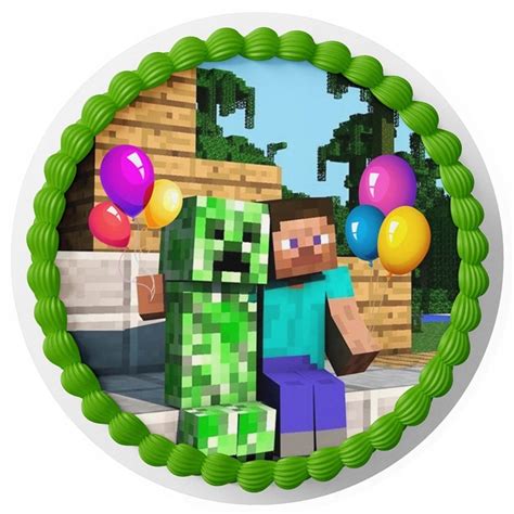 Op Atek Na Tort Minecraft Wzory Gratis Imi Tekst Allegro Pl