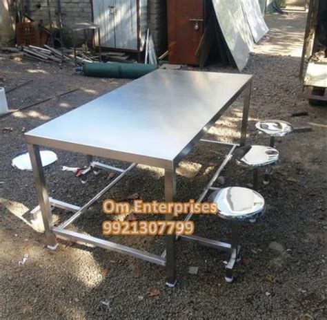 Seater Stainless Steel Canteen Table At Rs Stainless Steel