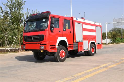 Firefighting Rescue Sinotruk HOWO Fire Truck With GPS China Fire