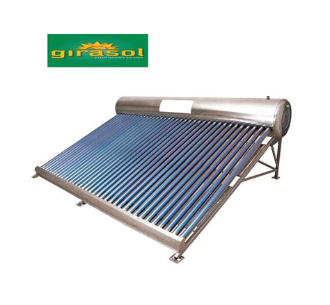 Calentador Solar GIRASOL de 36 Tubos para 12 personas Baja Presión