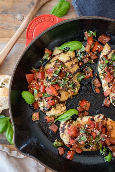 Balsamic Glazed Bruschetta Chicken Nourish And Fete