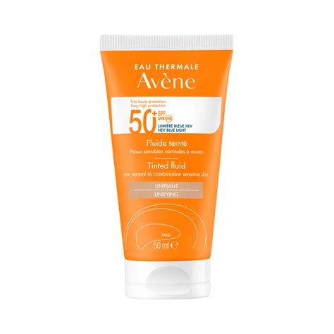 Sunblock Fluid Spf 50 Tinted 50ml واقي شمس للبشرة الدهنية والمختلطة