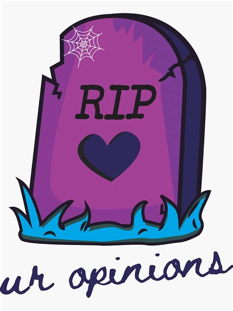 "RIP " Sticker for Sale by HappyTreesSoc | Redbubble