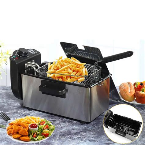 Friteuse Électrique Pour Pommes De Terre Poêle À Frire Cuiseur À