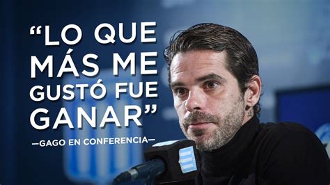 Fernando GAGO En CONFERENCIA De Prensa Tras La Victoria De RACING Sobre