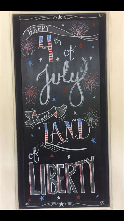 4th Of July Chalkboard Chalkboard Banner Chalkboard Art Chalkboard