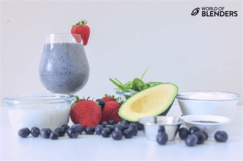 Healthy Blueberry Spinach Smoothie Only 300 Cals