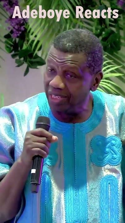 Pastor Enoch Adeboye Reacts To Shocking Allegation😲😲😲 Youtube