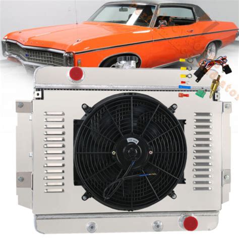 3 Row Radiator Shroud Fan For 1969 1970 Chevy Impala Bel Air Caprice