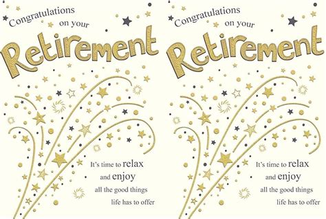 Piccadilly Greetings Group Ltd Traditional Large Card Retirement X