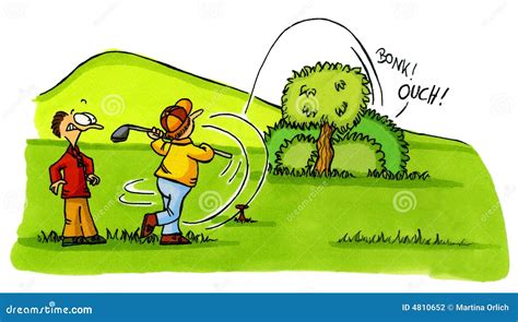 Accident De Golfeur Jouez Au Golf La Série Le Numéro 2 De Dessins