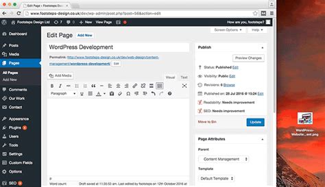 Why The Wordpress Wysiwyg Editor Is Awesome Footsteps Design Ltd