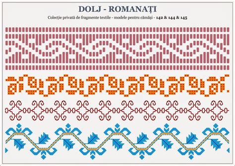 Semne Cusute Din OLTENIA Cross Stitch Designs Folk Embroidery Bead