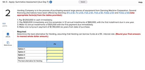 Solved Wk 5 Apply Summative Assessment Due Day 7 Saved Chegg