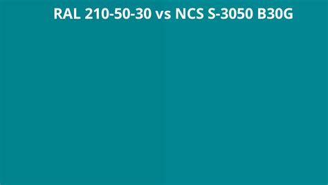 Ral 210 50 30 Vs Ncs S 3050 B30g Ral Colour Chart Uk