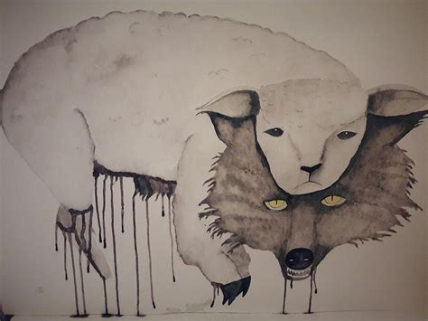 Wolf in sheep's clothing Painting by Cheri H - Pixels