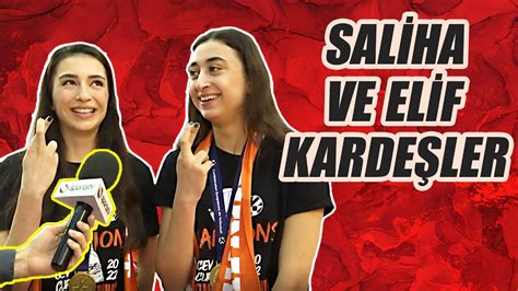 ECZACIBAŞI DYNAVIT İN KARDEŞ OYUNCULARI SALİHA VE ELİF ŞAHİN YouTube