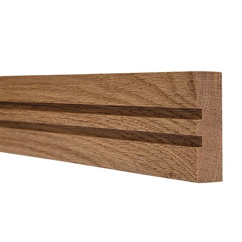 Solid Oak Square Double Edge Dado Rail 3 Metre From Uk