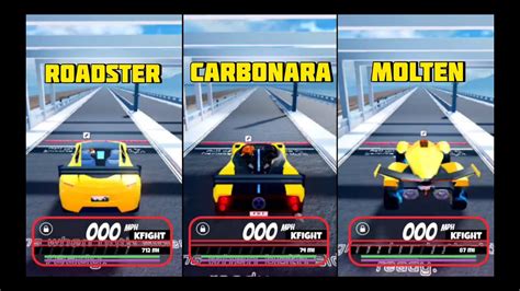 Roadster Vs Carbonara Vs Molten Another Fastest Speed Test In