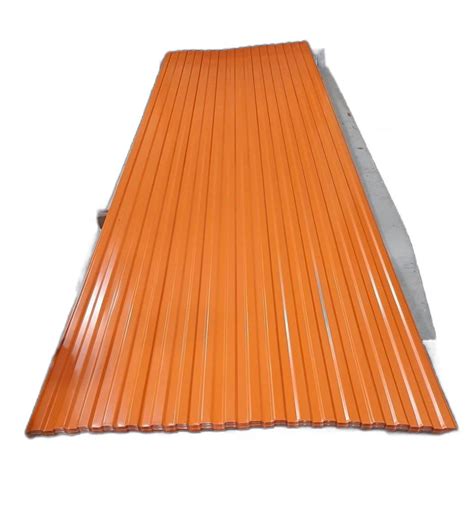 Orange Color Coated Roofing Sheet Thickness Of Sheet 0 52 Mm At Rs 92