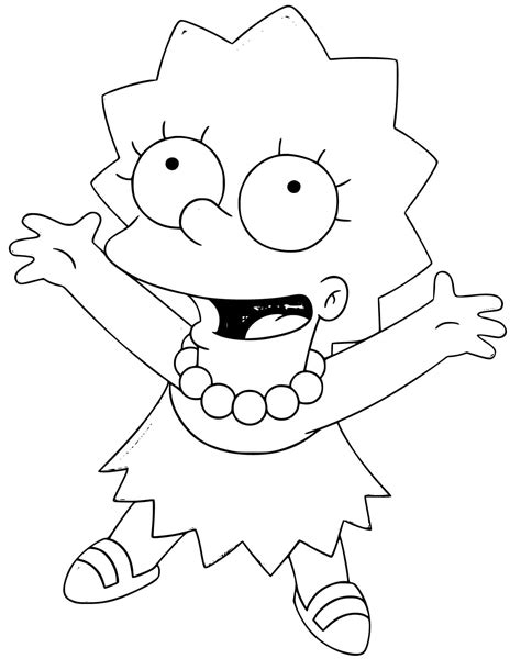 Desenhos De Lisa Simpson Gr Tis Para Colorir E Imprimir Colorironline