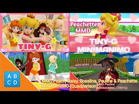 MMD Peach Daisy Rosalina Pauline Peachette MINOMANIMO