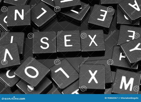 Black Letter Tiles Spelling The Word And X22sexand X22 Stock Image Image Of Keyboard Computer