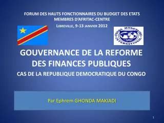 PPT LA REPUBLIQUE DEMOCRATIQUE DU CONGO PowerPoint Presentation Free