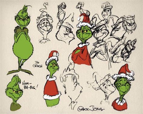 The Grinch Model Sheet Grinch Drawing Sketches Grinch