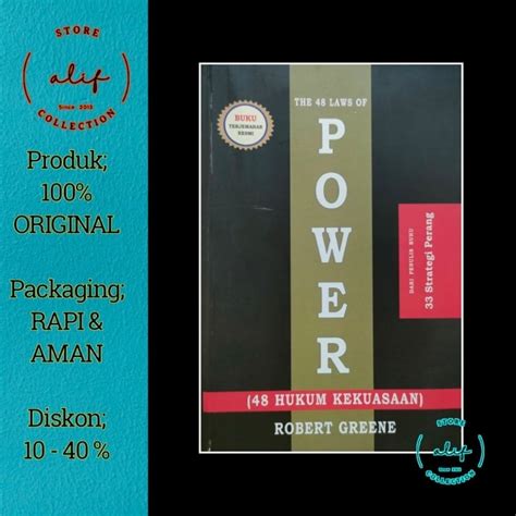 Jual The Laws Of Power Hukum Kekuasaan Robert Greene Shopee