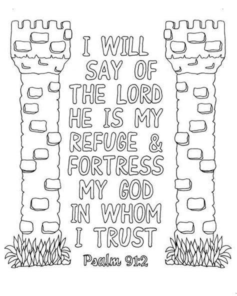 Psalm 912 Coloring Page Pdf My Hall Closet Sunday School