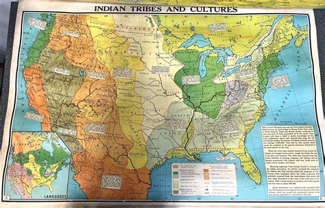 Indian Tribes And Cultures Locations On The Map Are For The Period Of