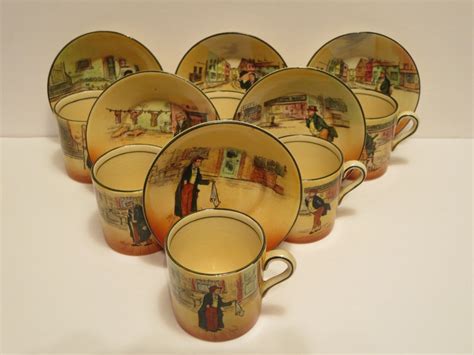 Royal Doulton Cups Half Cups Set Charles Dickens Vintage Etsy Canada