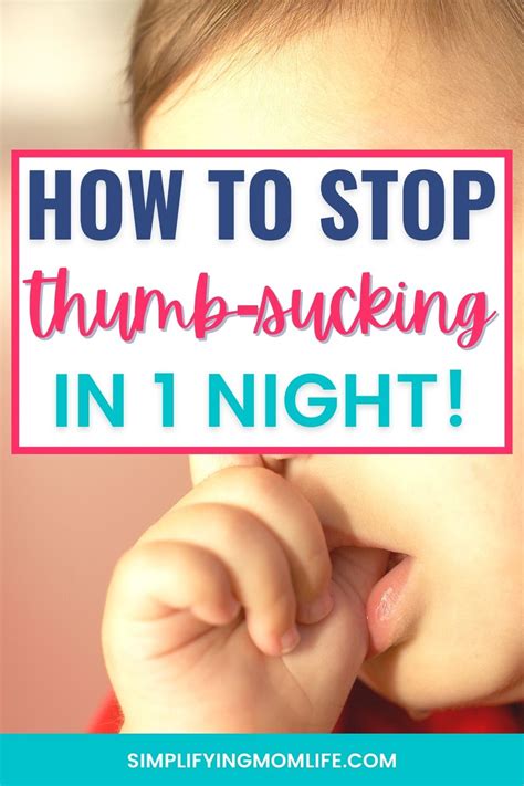 How To Stop Thumb Sucking In 1 Night