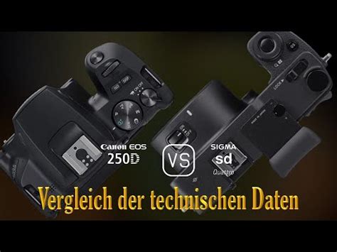 Canon Eos D Vs Sigma Sd Quattro Ein Vergleich Der Technischen