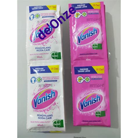 Jual Vanish Cair Pink Dan Putih Sachet X Ml Shopee Indonesia