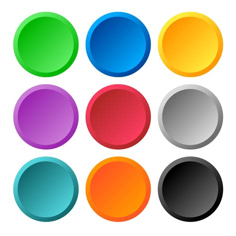 Multi color 3d circle icon background for web or print design element 15025526 Vector Art at ...