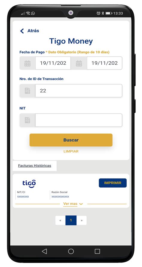 Cómo hago para imprimir mi factura Tigo Money Tigo Money Bolivia