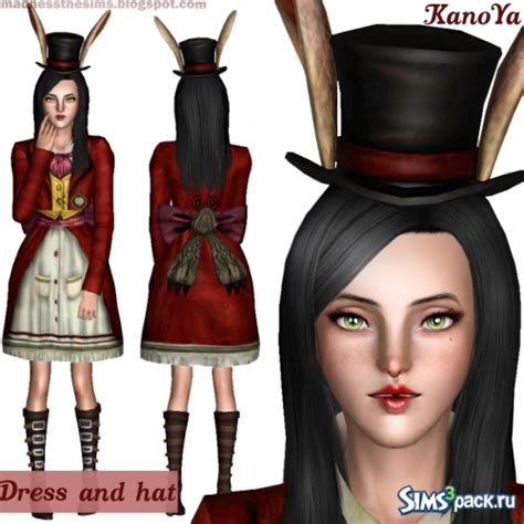 Скачать платье и шляпка с ушками из Alice Madness Returns от KanoYa для ...