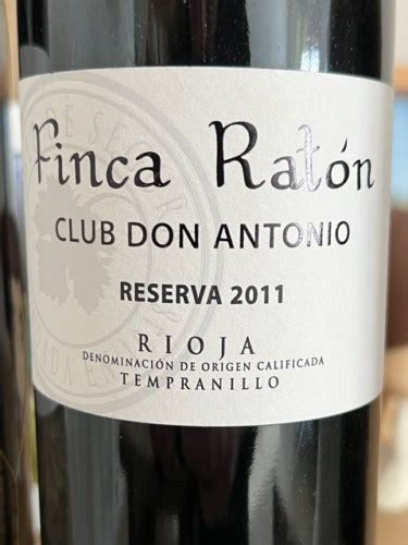 Gomez De Segura Finca Rat N Club Don Antonio Reserva Tempranillo