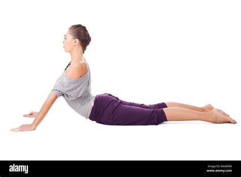 Girl Doing Bhujangasana Cobra Pose Hi Res Stock Photography And Images