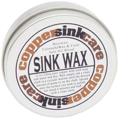 Copper Sink Care | Wax for brass sinks | Copper Sinks Direct