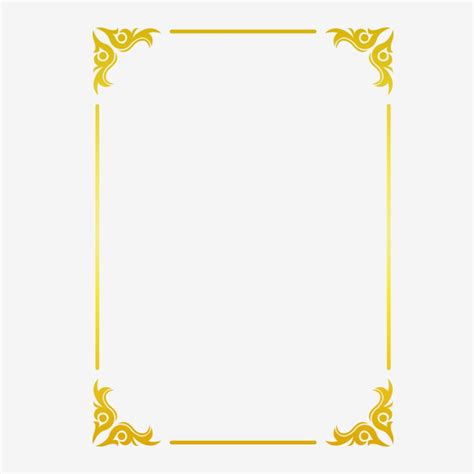 Elegant Gold Border Frame