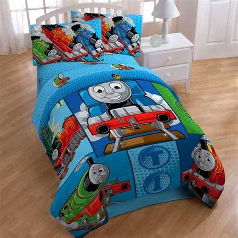 Thomas Train Railroad 4pc Twin Comforter Sheets Bed Set Kids Bedding